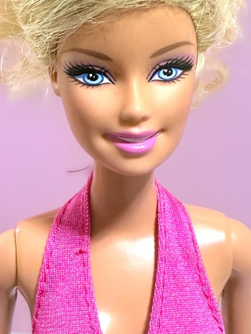 Barbie Doll Blonde ID Unconfirmed 2010 Paddlin’ Taffy & Pups In Pink Bikini